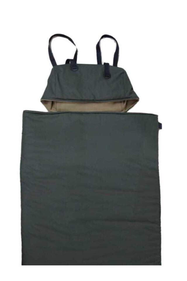 Geniş 90 Cm Haki Uyku Tulumu(-25 ) Mikro Su Itici (220×90 CM) 200 gr Elyaf/180 gr Polar Kamp&deprem