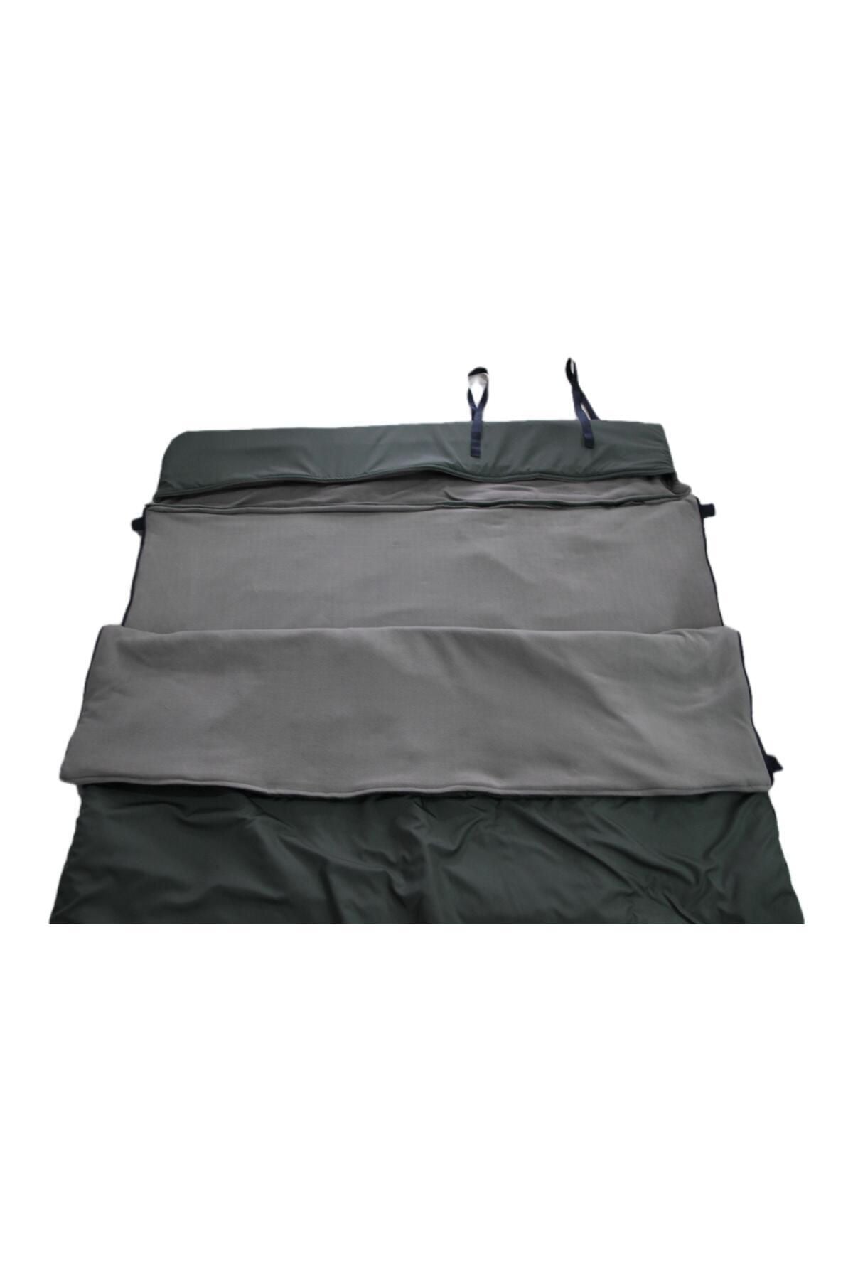 Çift Kişilik Uyku Tulumu ( 220*150 cm ) Su İtici 180 gr Polar/220 gr Elyaf Kamp(-15/-25)